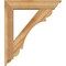 Ekena Millwork Olympic Traditional Rough Sawn Bracket w/ Offset Brace, Western Red Cedar, 6"W x 26"D x 30"H BKT0604X26X30OLY01RWR - alternate 2
